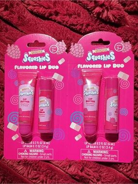 Smarties Squashies Raspberry Lip Butter Duo - Pink
